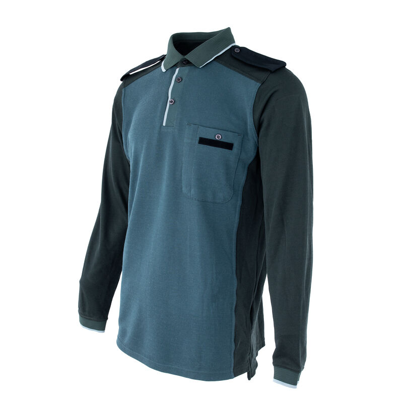 Dutch Blue & Green Long Sleeve Polo Shirt | Issued, , large image number 2